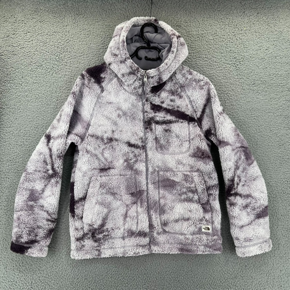 THE NORTH FACE Ridge Full Zip Tie Dye Fleece Jacket‎ Women's XS Purple